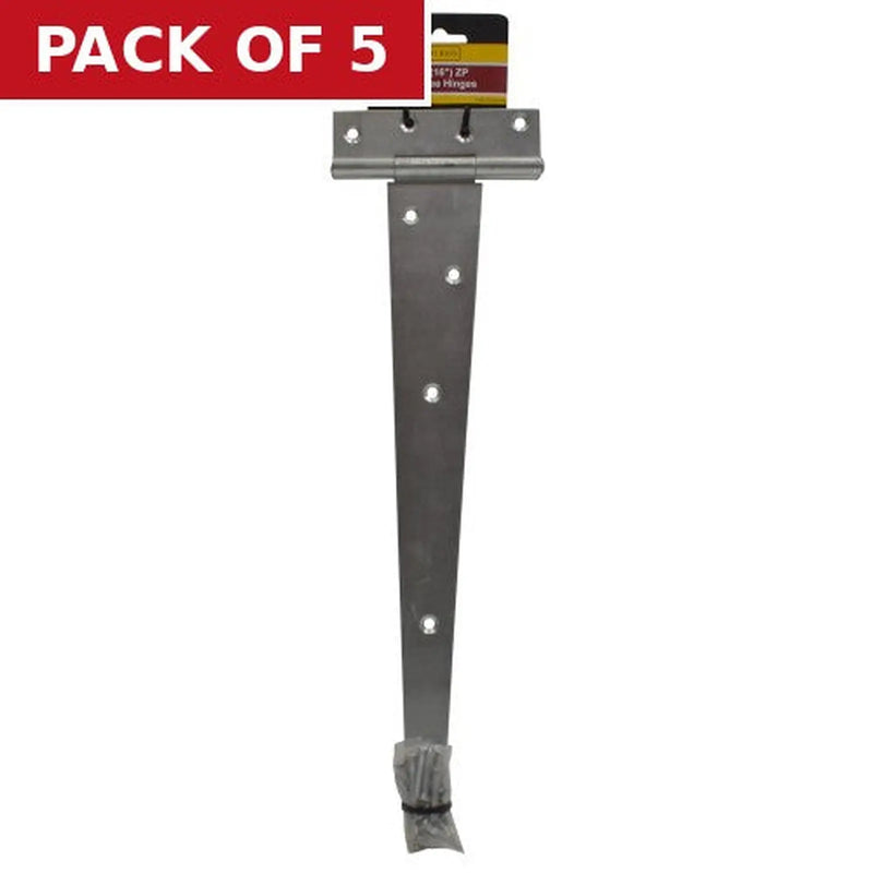 Centurion 400mm (16") ZP Medium Tee Hinges   (1 pair) - Pack of 5