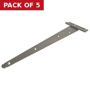 Centurion Medium Tee Hinges, Zinc Plated, 450mm - Pack of 5