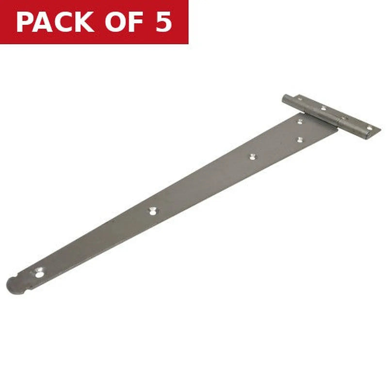 Centurion Medium Tee Hinges, Zinc Plated, 450mm - Pack of 5