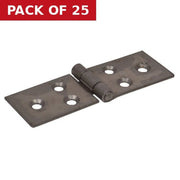 Centurion Steel Backflap Hinges, Self Colour, 25mm - Pack of 25