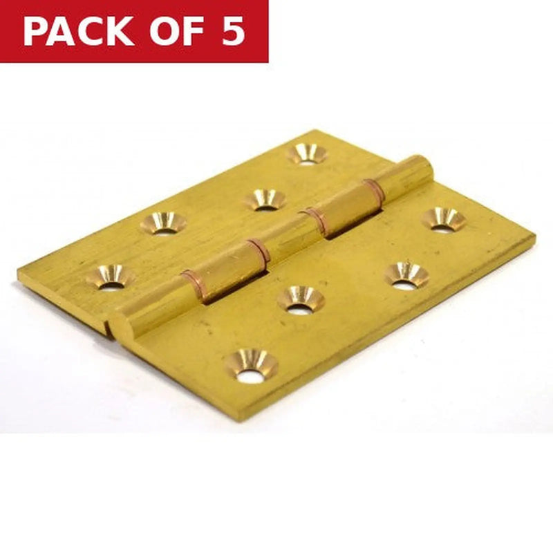 Centurion 4" x 3" x 3.5mm SC Medium Duty Solid Drawn Butt Hinges DPBW (1 pair) - Pack of 5