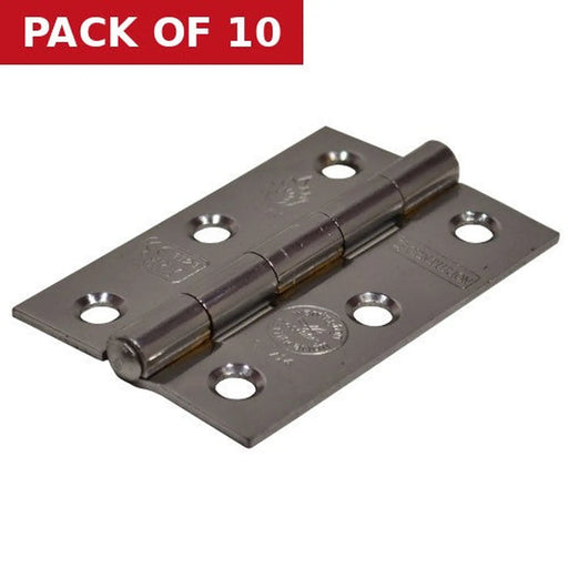 Centurion 75mm CP Steel Butt Hinges CE Fire Rated 1pr - Pack of 10