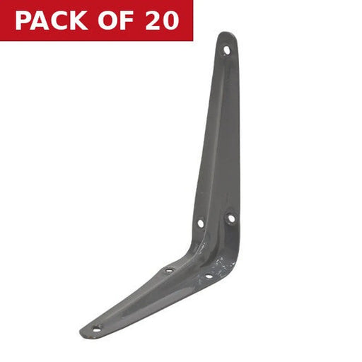 Centurion London Type Shelf Brackets, Grey Finish, 125mm x 100mm - Pack of 20