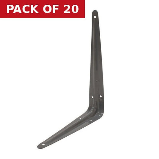 Centurion London Type Shelf Brackets, Grey Finish, 250mm x 200mm - Pack of 20