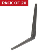 Centurion London Type Shelf Brackets, Grey Finish, 300mm x 250mm - Pack of 20