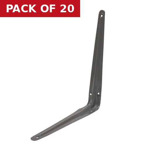Centurion London Type Shelf Brackets, Grey Finish, 300mm x 250mm - Pack of 20