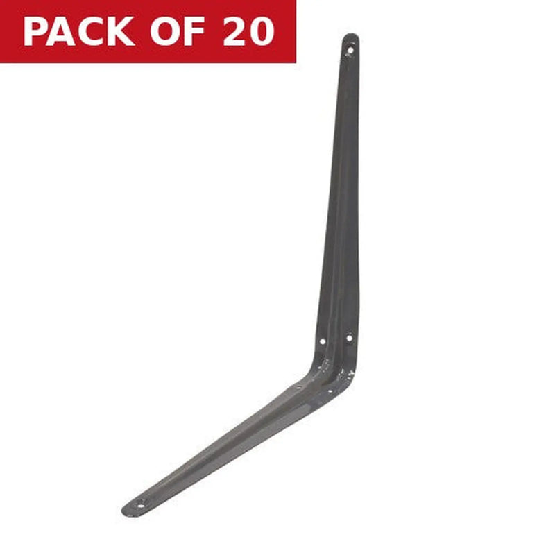 Centurion London Type Shelf Brackets, Grey Finish, 350mm x 300mm - Pack of 20
