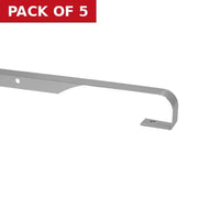 Centurion 40mm Straight Worktop Jointing Section - Matt Silver - Pack of 5