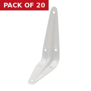 Centurion London Type Shelf Brackets, White Finish, 100mm x 75mm - Pack of 20