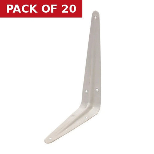 Centurion London Type Shelf Brackets, White Finish, 200mm x 150mm - Pack of 20