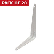 Centurion London Type Shelf Brackets, White Finish, 225mm x 175mm - Pack of 20