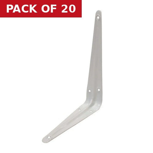 Centurion London Type Shelf Brackets, White Finish, 225mm x 175mm - Pack of 20