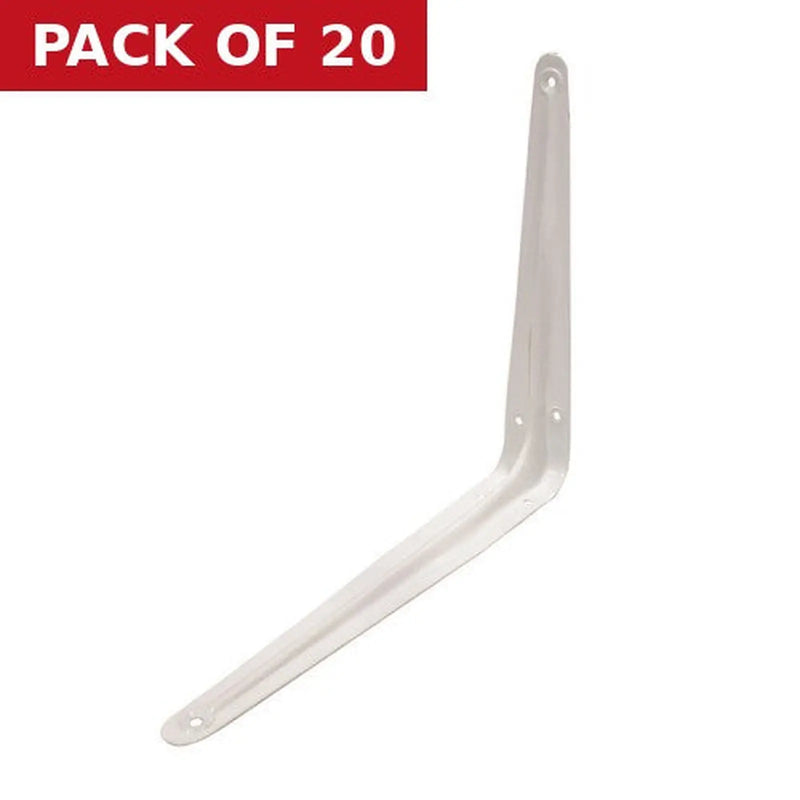 Centurion London Type Shelf Brackets, White Finish, 300mm x 250mm - Pack of 20