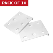 Centurion 75 x 10 x 55mm White Hinge Repair Plate - Pack of 10