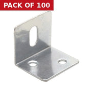Centurion 25mm x 25mm ZP Slotted Steel Bracket - Pack of 100
