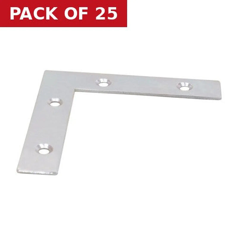 Centurion 100mm ZP Angle Plate - Pack of 25