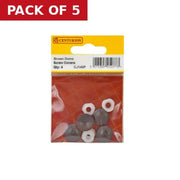 Centurion Brown Plastic Dome Screw Cover (Pack of 4) - Pack of 5