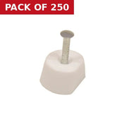 Centurion 15mm Diameter White Nail In Shelf Supports - Pack of 250