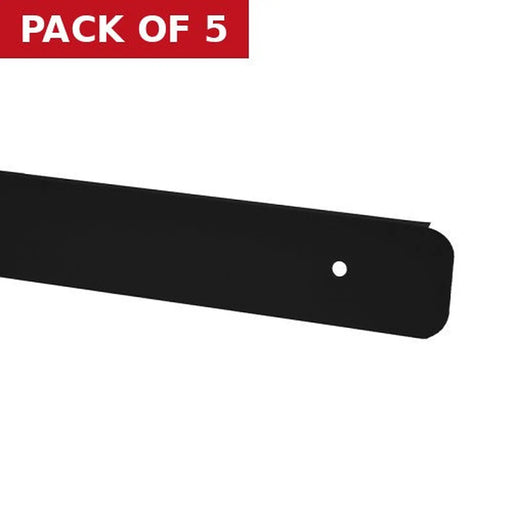 Centurion 40mm Bullnose End Worktop Trim - 6mm Radius - Black - Pack of 5