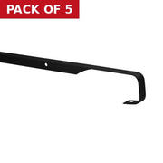 Centurion 40mm Bullnose Straight Worktop Trim - 6mm Radius - Black - Pack of 5