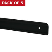 Centurion 30mm Bullnose Corner Worktop Trim - 6mm Radius - Black - Pack of 5