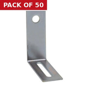 Centurion 55 x 55 x 19mm BZP Adjustable Brackets - Pack of 50