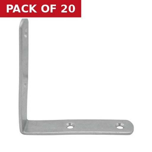 Centurion 90 x 50 x 50mm BZP Heavy Duty Bracket - Pack of 20