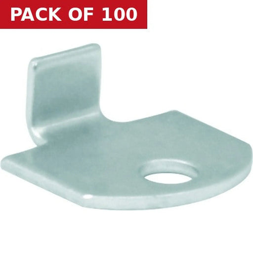 Centurion 19 x 8 x 19mm BZP Shelf Clip - Pack of 100