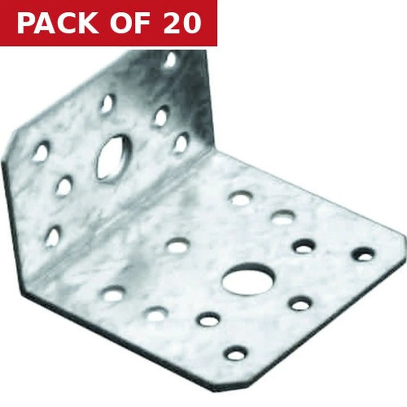 Centurion 60 x 40 x 60mm Heavy Duty Angle Bracket - Pack of 20
