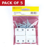 Centurion White Assembled Knock Down Fittings (Pack of 4) - Pack of 5