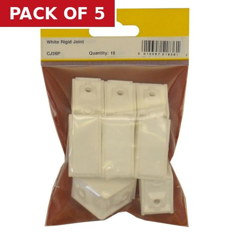 Centurion White Rigid Joints 10pk - Pack of 5