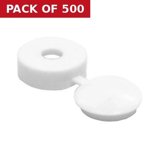 Centurion White Hinged Screw Covers - Pack of 500