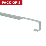 Centurion 30mm Straight Worktop Jointing Section - Matt Silver - Pack of 5