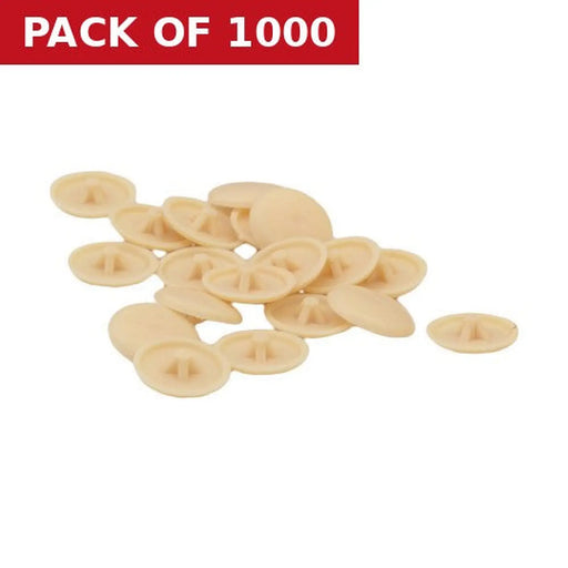 Centurion Beige Pozi Screw Cover Caps - Pack of 1000