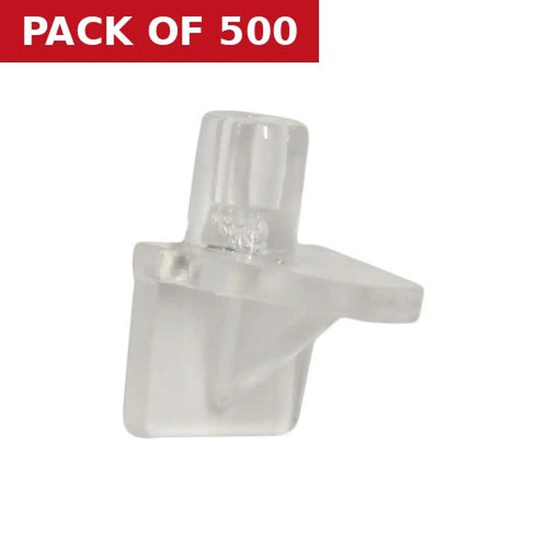 Centurion Clear Push In Shelf Support - Pack of 500