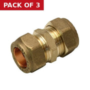 Centurion 15mm Compression Straight Coupling (Pack of 5) - Pack of 3