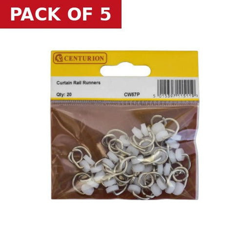 Centurion Curtain Rail Runners (Pack of 20) - Pack of 5