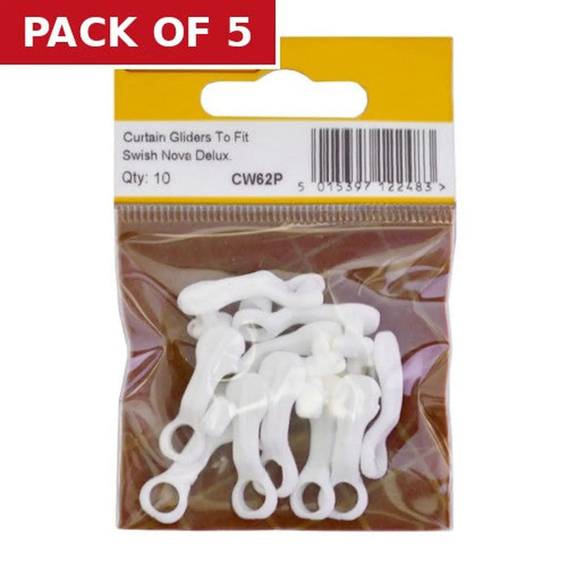 Centurion Curtain Gliders To Fit Swish Nova Delux (Pack of 10) - Pack of 5