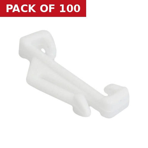 Centurion Curtain Gliders To Fit Harrison Super White - Pack of 100
