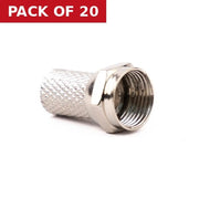 Centurion Metal Coaxial F Plug - Pack of 20