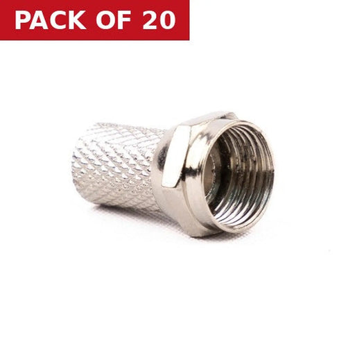 Centurion Metal Coaxial F Plug - Pack of 20