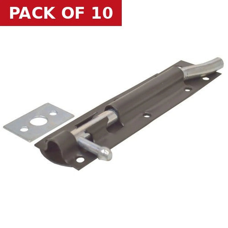 Centurion Necked Tower Bolt, Black, 150mm - Pack of 10