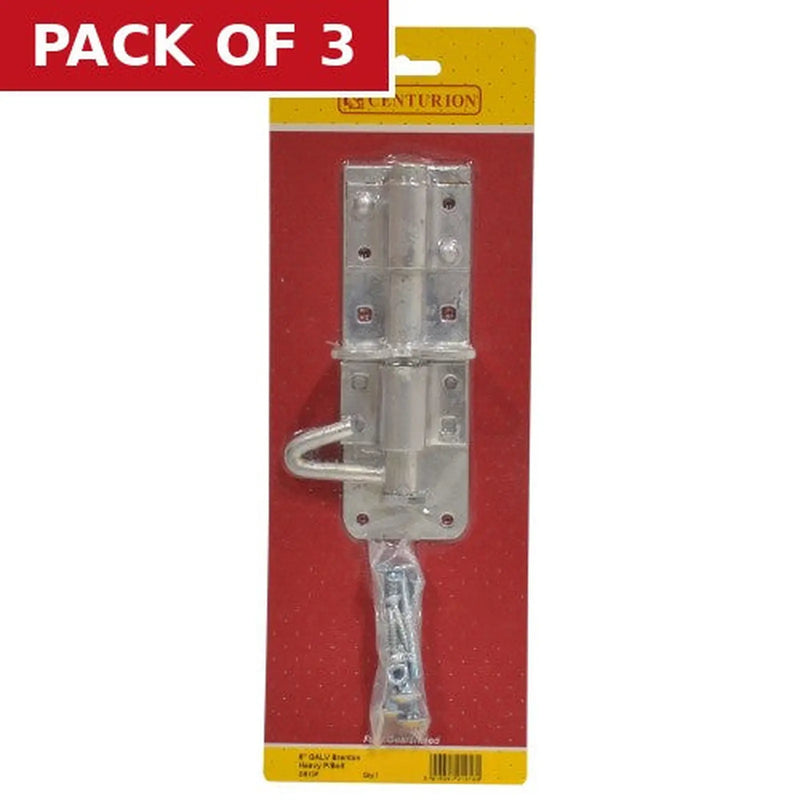 Centurion Heavy Galvanised Brenton Padbolts, 150mm - Pack of 3