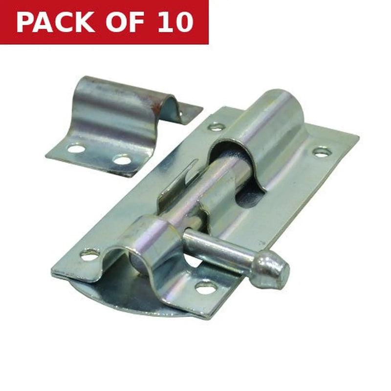Centurion 75mm (3") ZP Straight Tower Bolt - Pack of 10