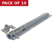 Centurion 250mm ZP Straight Tower Bolt - Pack of 10