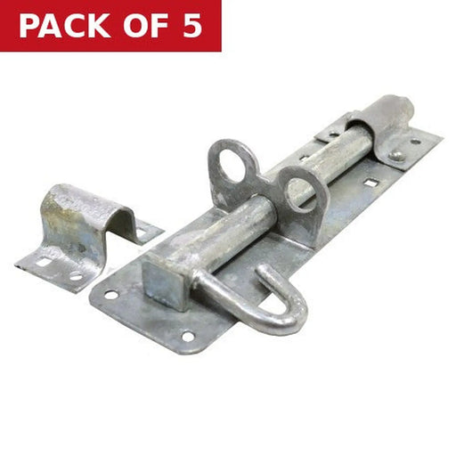 Centurion Heavy Galvanised Brenton Padbolts, 200mm - Pack of 5