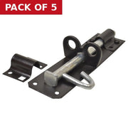Centurion Medium Brenton Padbolts, Black, 150mm - Pack of 5