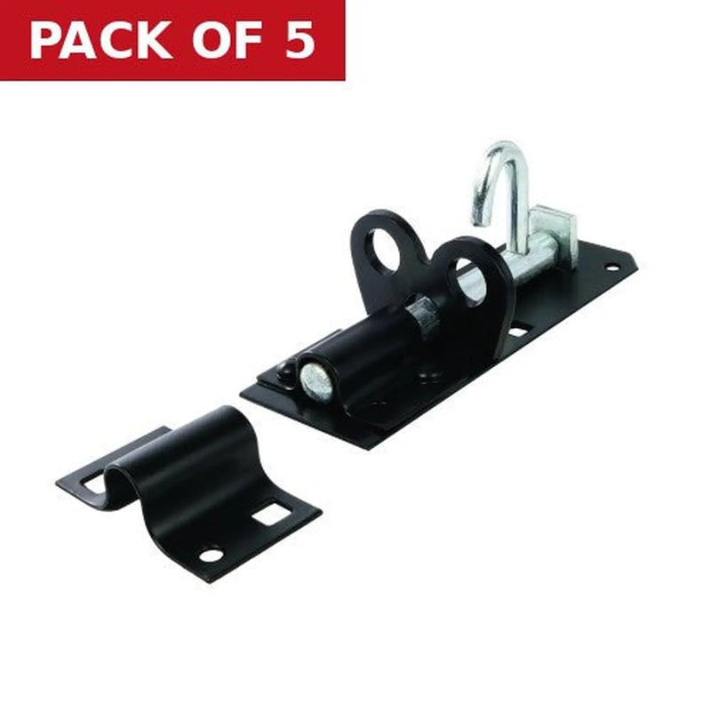 Centurion Medium Brenton Padbolts, Black, 100mm - Pack of 5
