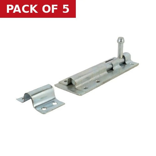 Centurion 150mm Galv Medium Padbolt - Pack of 5