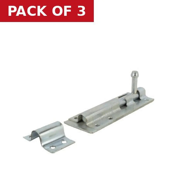 Centurion 200mm (8") Galv Tower Bolt - Pack of 3